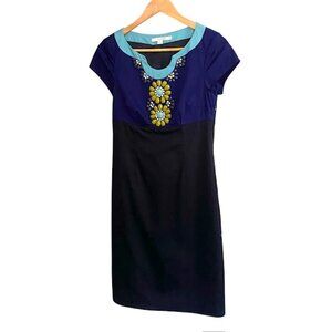 Boden Floral Beaded Sheath Dress 4